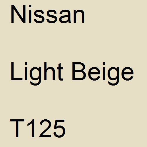 Nissan, Light Beige, T125.